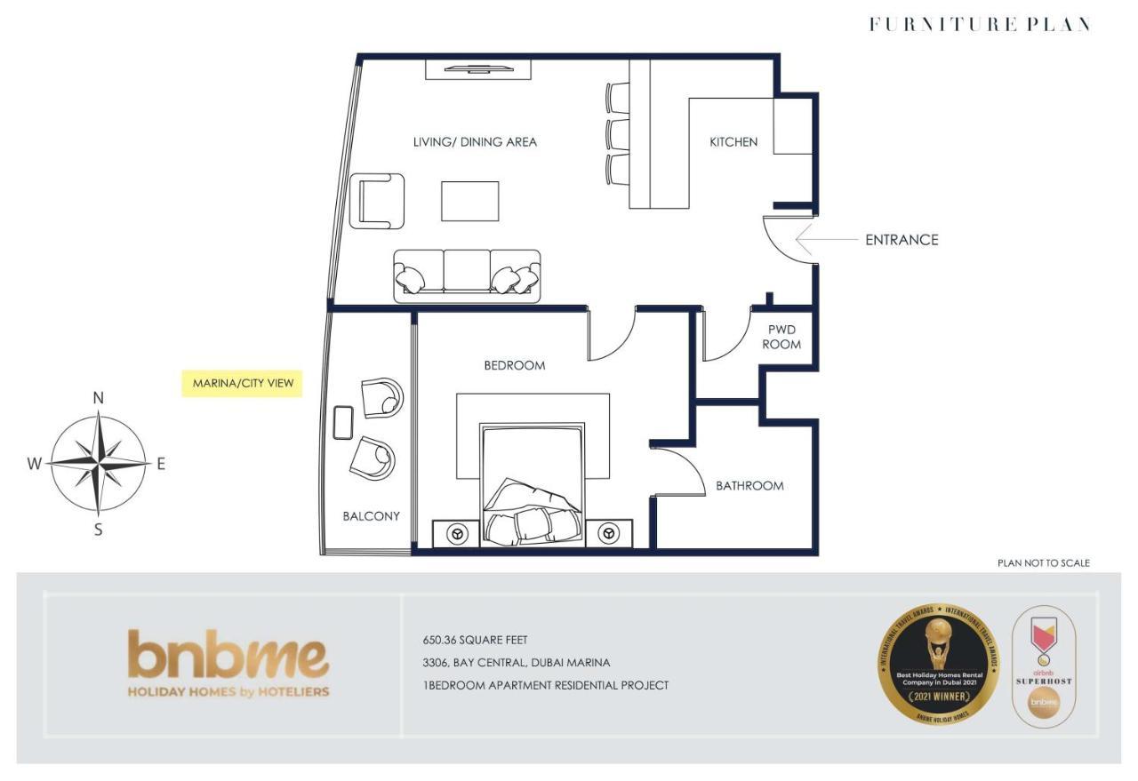 Bnbme - Bay Central Apartment Dubai Luaran gambar
